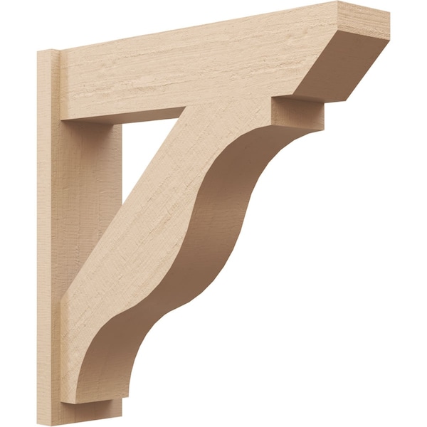 Ekena Millwork 8-in W x 32-in D x 32-in H Funston Slat Rough Cedar Woodgrain TimberThane Outlooker, Primed Tan OUTUR080X32X32FST24RCPR - main